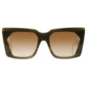 DITA - Kamin - Hazel Swirl Dark Brown Gradient - DTS430 - Sunglasses - DITA Eyewear