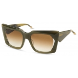 DITA - Kamin - Hazel Swirl Dark Brown Gradient - DTS430 - Sunglasses - DITA Eyewear