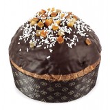 Vincente Delicacies - Panettone Covered with Dark Chocolate with Orange - Zagara - Artisan in Metallic Box