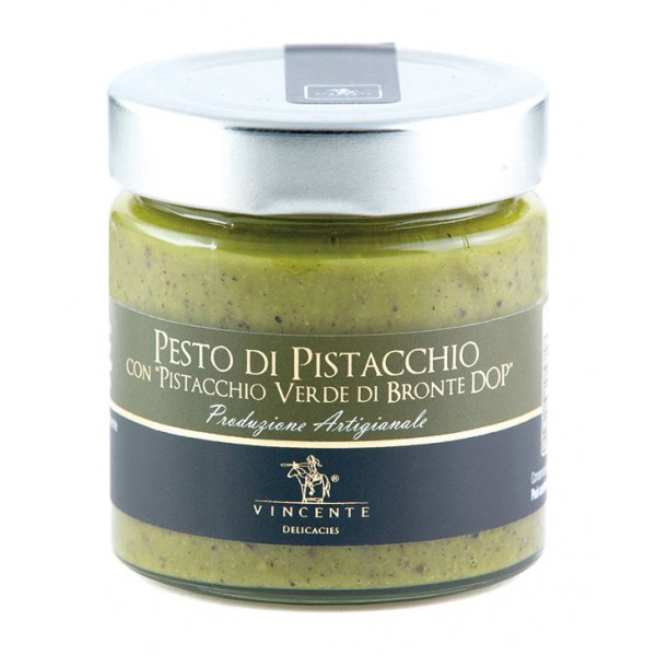 Vincente Delicacies - Green Pistachio from Bronte P.D.O. Pesto - Artisan Gourmet Pesto