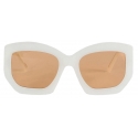 Emilio Pucci - Logo-Print Sunglasses - White Light Brown - Sunglasses - Emilio Pucci Eyewear