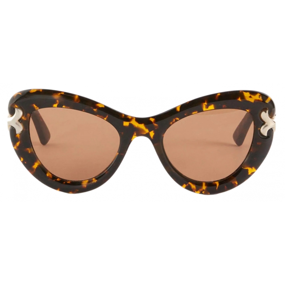 Emilio Pucci - Logo-Print Cat-Eye Sunglasses - Brown - Sunglasses ...