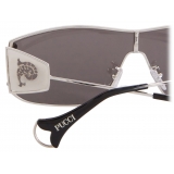 Emilio Pucci - Cut-Out Logo Sunglasses - Silver Black - Sunglasses - Emilio Pucci Eyewear