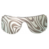 Emilio Pucci - Emilio Marmo-Print Sunglasses - Silver Marble - Sunglasses - Emilio Pucci Eyewear