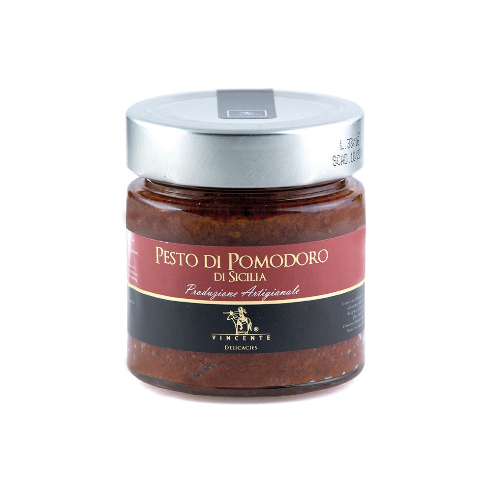 Vincente Delicacies - Pesto di Pomodoro di Sicilia - Pesti Gastronomici Artigianali