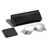 Dior - Occhiali da Sole - CD Diamond A1U - Argento Azzurro - Dior Eyewear