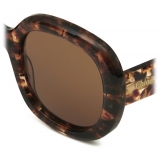 Chloé - Gayia Sunglasses in Acetate - Medium Havana Brown - Chloé Eyewear