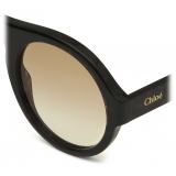 Chloé - Gayia Sunglasses in Acetate - Dark Havana Gradient Brown - Chloé Eyewear