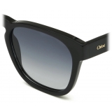 Chloé - Xena Sunglasses in Acetate - Black Gradient Petroleum - Chloé Eyewear