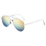 Dior - Occhiali da Sole - Dior90° A1U - Argento Giallo Blu - Dior Eyewear