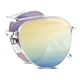 Dior - Sunglasses - Dior90° A1U - Silver Yellow Blue - Dior Eyewear