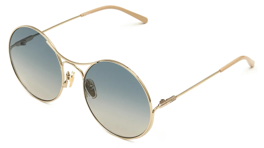 Chloé - Elys Sunglasses in Metal - Classic Gold Gradient