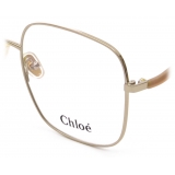 Chloé - Noore Eyeglasses in Metal - Sand Brown - Chloé Eyewear