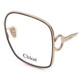 Chloé - Austine Eyeglasses in Metal - Gold Havana - Chloé Eyewear