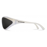 Balenciaga - 90s Oval Sunglasses - Crystal - Sunglasses - Balenciaga Eyewear