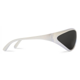 Balenciaga - Occhiali da Sole 90s Oval - Cristallo - Occhiali da Sole - Balenciaga Eyewear
