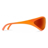 Balenciaga - 90s Oval Sunglasses - Fluo Orange - Sunglasses - Balenciaga Eyewear