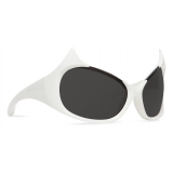 Balenciaga - Gotham Cat Sunglasses - White - Sunglasses - Balenciaga Eyewear