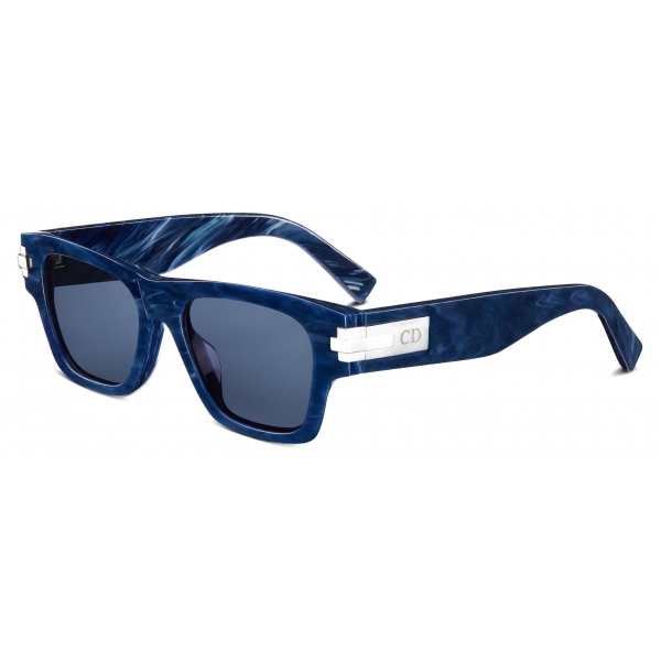 Dior - Sunglasses - DiorBlackSuit XL S2U - Marble Blue - Dior Eyewear