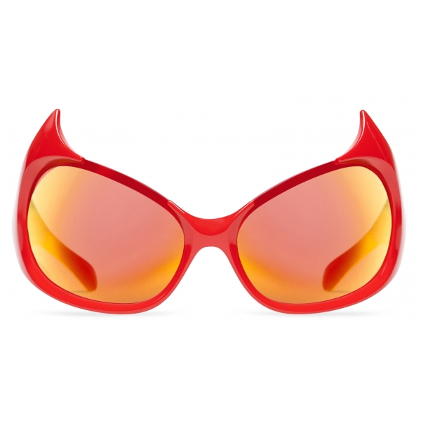 Balenciaga - Gotham Cat Sunglasses - Red - Sunglasses - Balenciaga Eyewear