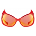 Balenciaga - Occhiali da Sole Gotham Cat - Rosso - Occhiali da Sole - Balenciaga Eyewear