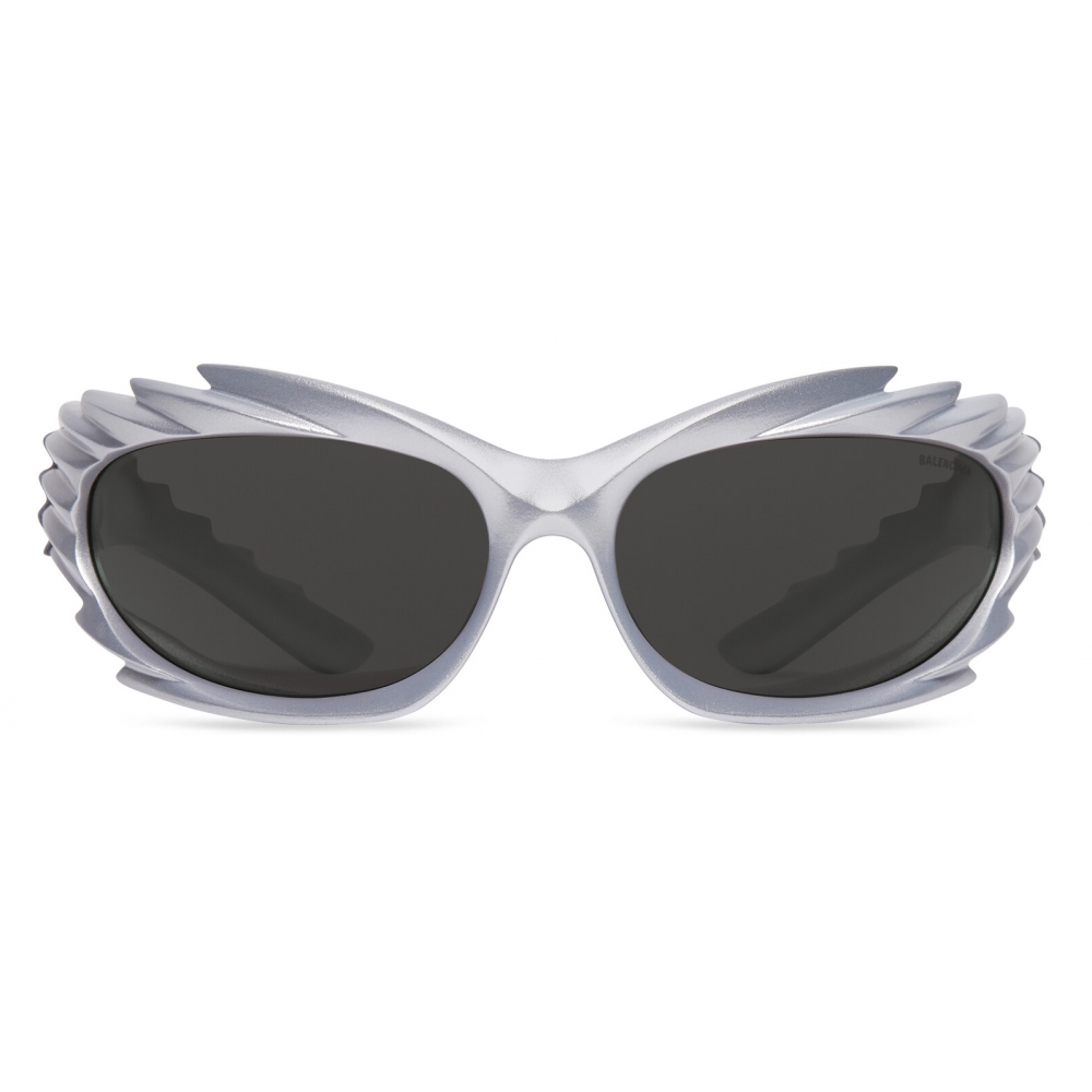 Balenciaga - Spike Rectangle Sunglasses - Silver - Sunglasses