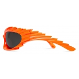 Balenciaga - Spike Rectangle Sunglasses - Fluo Orange - Sunglasses - Balenciaga Eyewear