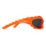 Balenciaga - Spike Rectangle Sunglasses - Fluo Orange - Sunglasses - Balenciaga Eyewear