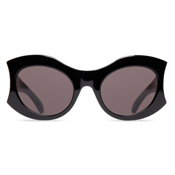 Balenciaga - Hourglass Round Sunglasses - Black - Sunglasses - Balenciaga Eyewear