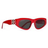 Balenciaga - Women's Dynasty D-Frame Sunglasses - Red - Sunglasses - Balenciaga Eyewear