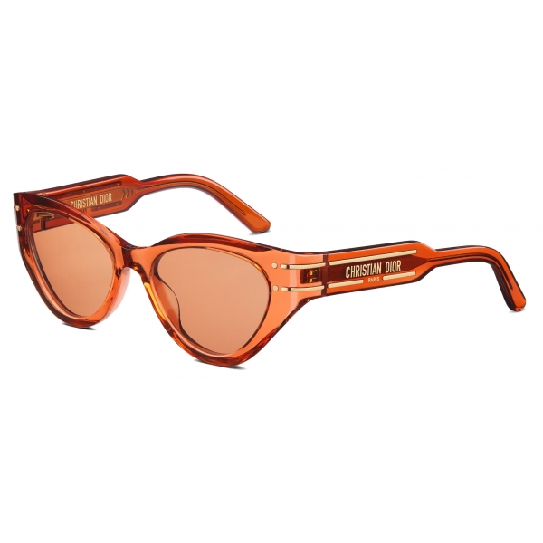 Dior - Sunglasses - DiorSignature B7I - Transparent Orange - Dior Eyewear