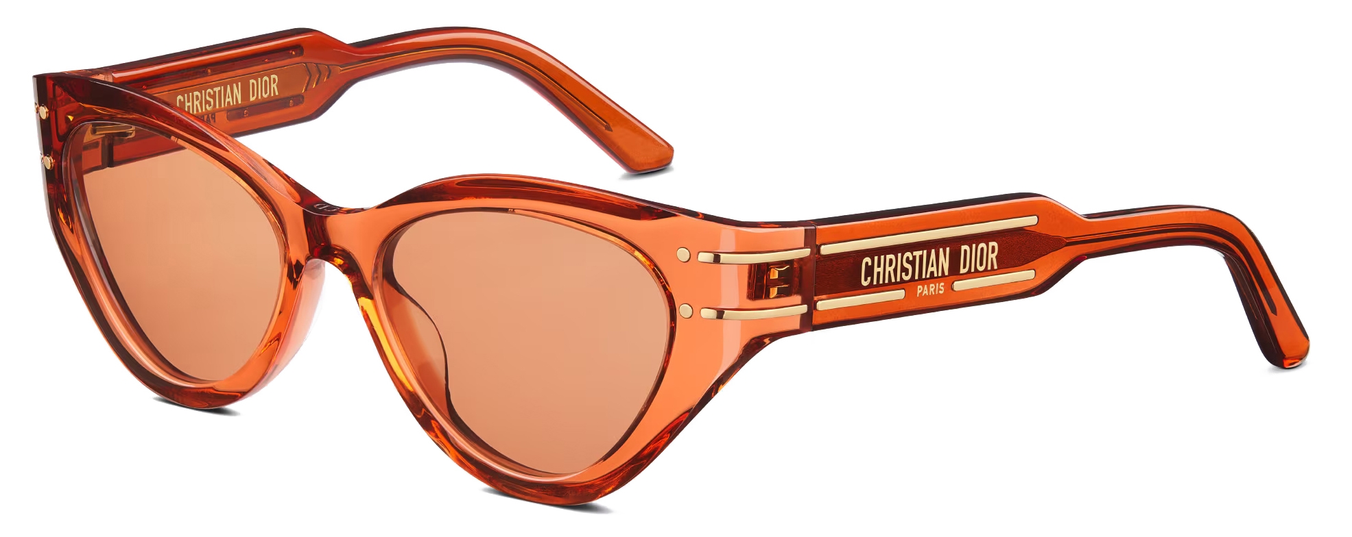 Dior Sunglasses DiorSignature B7I Transparent Orange Dior Eyewear Avvenice