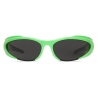 Balenciaga - Occhiali da Sole Reverse Xpander Rectangle - Verde Fluo - Occhiali da Sole - Balenciaga Eyewear