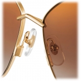 Cartier - Oversize - Gold Brown with Gold Flash - Panthère de Cartier Collection - Sunglasses - Cartier Eyewear