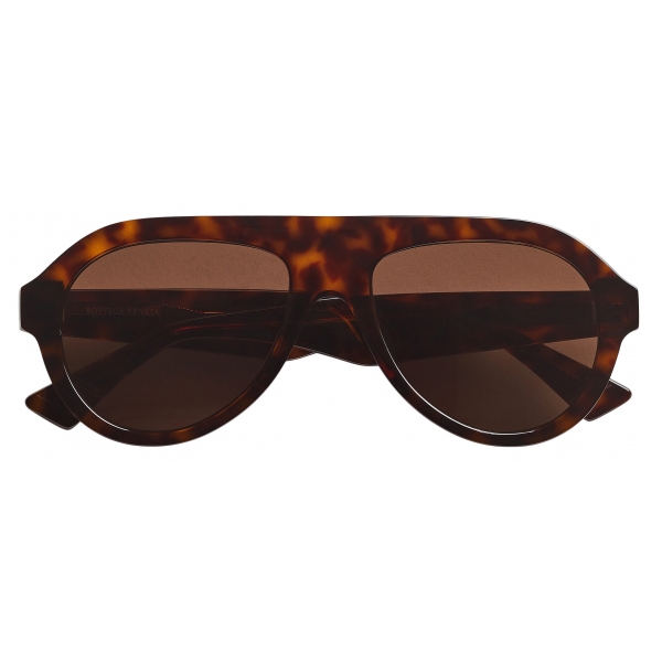 Bottega Veneta - Classic Aviator Sunglasses - Havana Brown - Sunglasses - Bottega Veneta Eyewear
