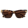 Bottega Veneta - Occhiali da Sole Classic Cat-Eye in Acetato - Havana Oro Marrone - Occhiali da Sole - Bottega Veneta Eyewear