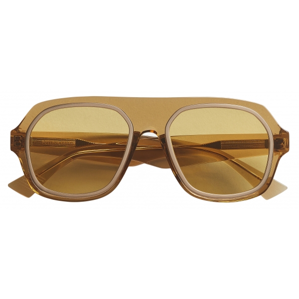 Bottega Veneta - Rim Aviator Sunglasses - Yellow - Sunglasses - Bottega ...