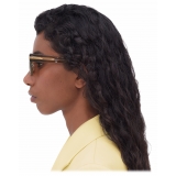 Bottega Veneta - Mitre Square Sunglasses - Brown - Sunglasses - Bottega Veneta Eyewear