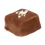 Vincente Delicacies - Cubetti di Torrone Morbido alla Mandorla di Sicilia Ricoperti di Puro Cioccolato al Latte - Baroque