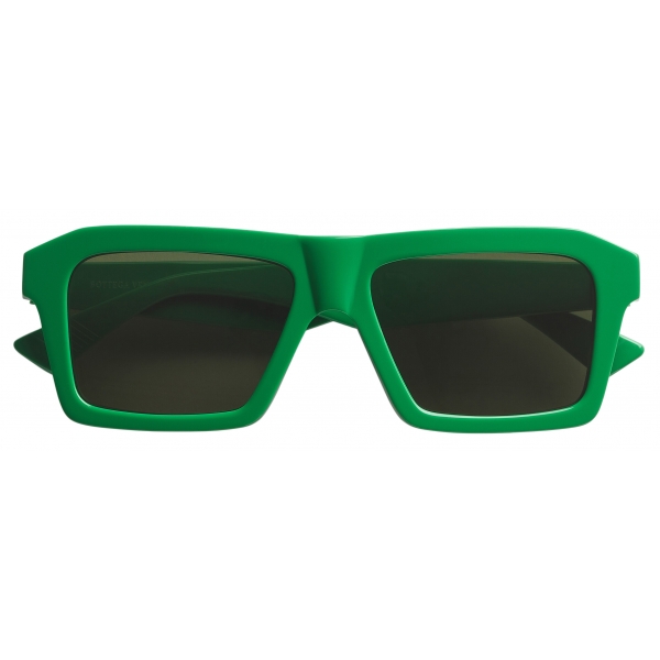 Bottega Veneta - Occhiali da Sole Quadrati Classico - Verde - Occhiali da Sole - Bottega Veneta Eyewear