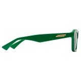 Bottega Veneta - Occhiali da Sole Quadrati Classico - Verde - Occhiali da Sole - Bottega Veneta Eyewear