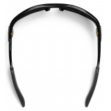 Bottega Veneta - Cone Wraparound Sunglasses - Black Grey - Sunglasses - Bottega Veneta Eyewear