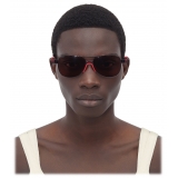 Bottega Veneta - Mitre Metal Aviator Sunglasses - Black Red - Sunglasses - Bottega Veneta Eyewear