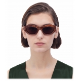 Bottega Veneta - Angle Hexagonal Sunglasses - Brown - Sunglasses - Bottega Veneta Eyewear