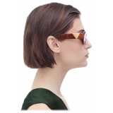 Bottega Veneta - Angle Hexagonal Sunglasses - Brown - Sunglasses - Bottega Veneta Eyewear