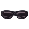 Bottega Veneta - Angle Hexagonal Sunglasses - Black Grey - Sunglasses - Bottega Veneta Eyewear