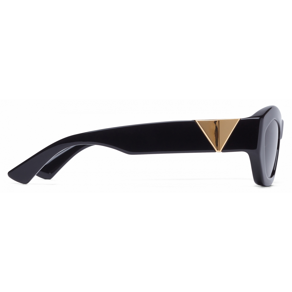 Bottega Veneta - Angle Hexagonal Sunglasses - Black Grey - Sunglasses ...