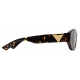 Bottega Veneta - Angle Hexagonal Sunglasses - Havana Brown - Sunglasses - Bottega Veneta Eyewear