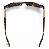 Bottega Veneta - Occhiali da Sole Angle Esagonali - Havana Marrone - Occhiali da Sole - Bottega Veneta Eyewear