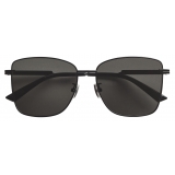 Bottega Veneta - Classic Square Sunglasses - Black Grey - Sunglasses - Bottega Veneta Eyewear